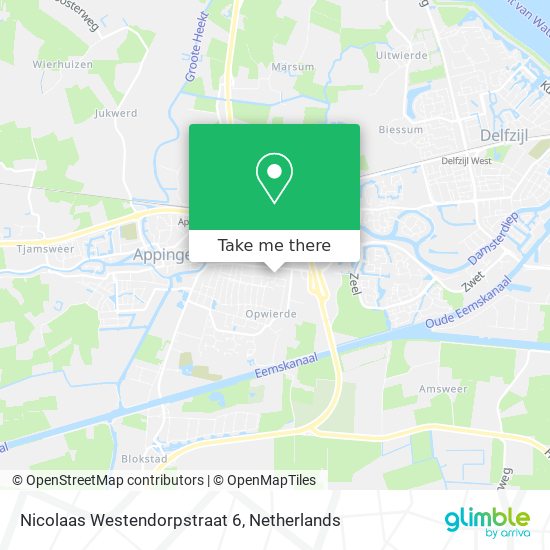 Nicolaas Westendorpstraat 6 Karte