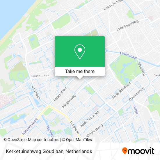 Kerketuinenweg Goudlaan map