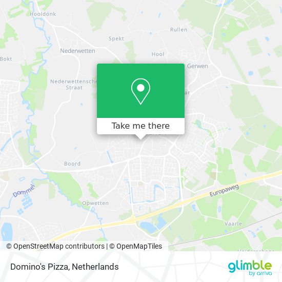 Domino's Pizza map