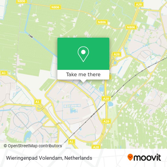 Wieringenpad Volendam Karte