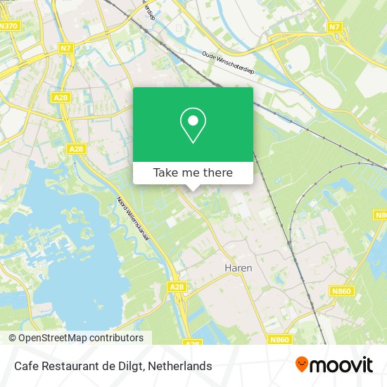 Cafe Restaurant de Dilgt map