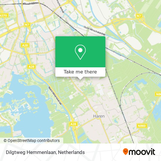 Dilgtweg Hemmenlaan Karte