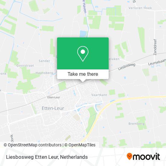 Liesbosweg Etten Leur map