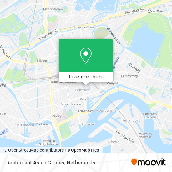 Restaurant Asian Glories map