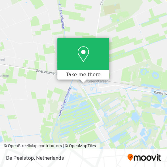 De Peelstop map