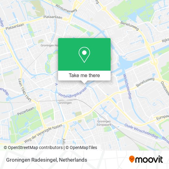 Groningen Radesingel map