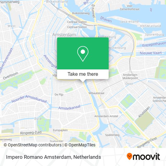 Impero Romano Amsterdam map