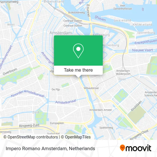Impero Romano Amsterdam map
