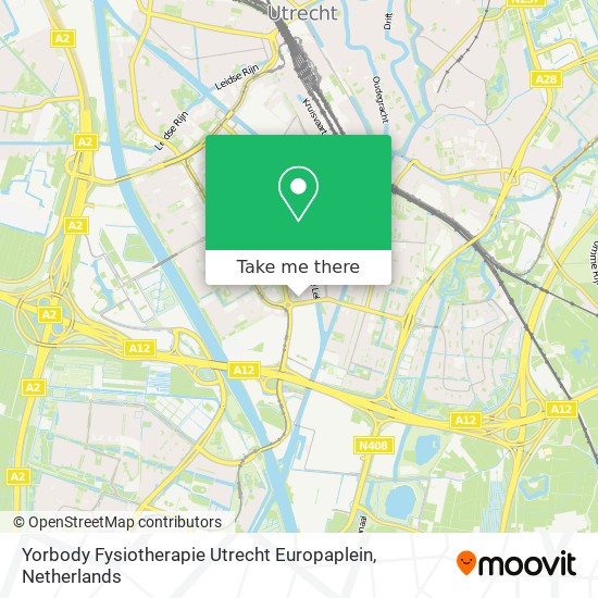 Yorbody Fysiotherapie Utrecht Europaplein Karte