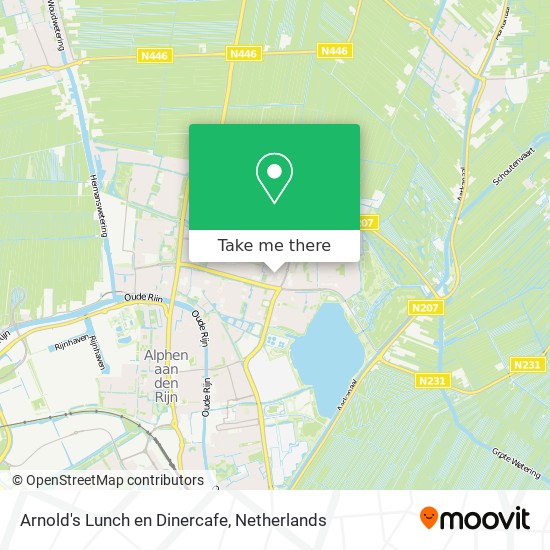 Arnold's Lunch en Dinercafe map