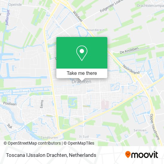 Toscana IJssalon Drachten map