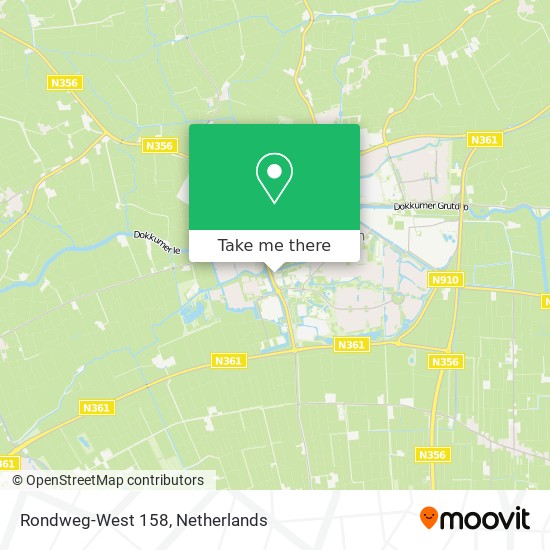 Rondweg-West 158 map