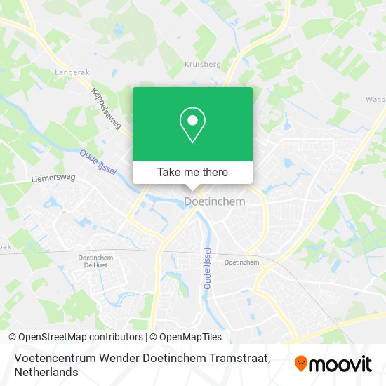 Voetencentrum Wender Doetinchem Tramstraat map