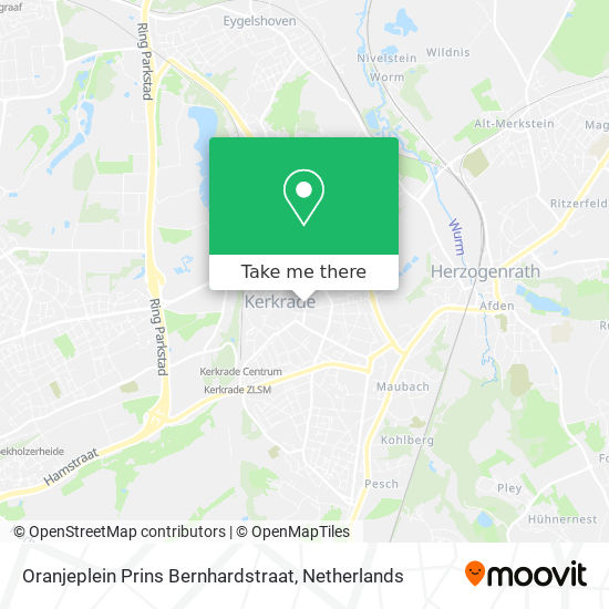 Oranjeplein Prins Bernhardstraat map