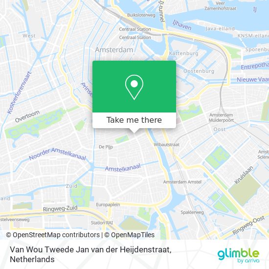 Van Wou Tweede Jan van der Heijdenstraat map