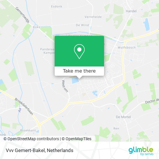 Vvv Gemert-Bakel map