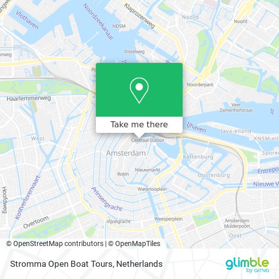 Stromma Open Boat Tours map