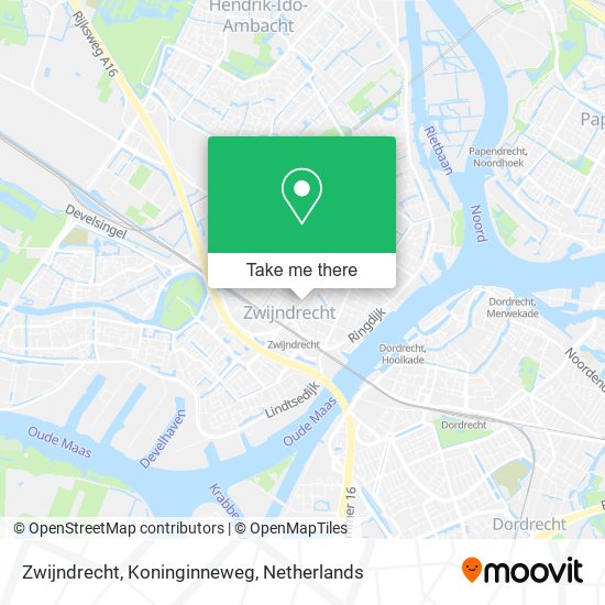 Zwijndrecht, Koninginneweg map