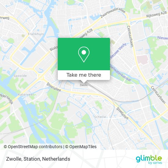 Zwolle, Station map