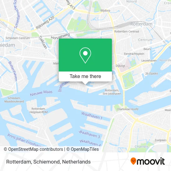 Rotterdam, Schiemond map