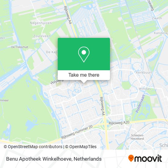 Benu Apotheek Winkelhoeve map