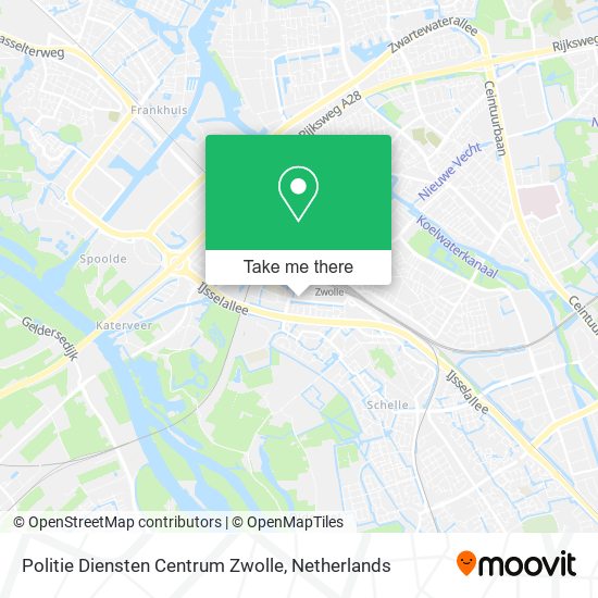 Politie Diensten Centrum Zwolle map