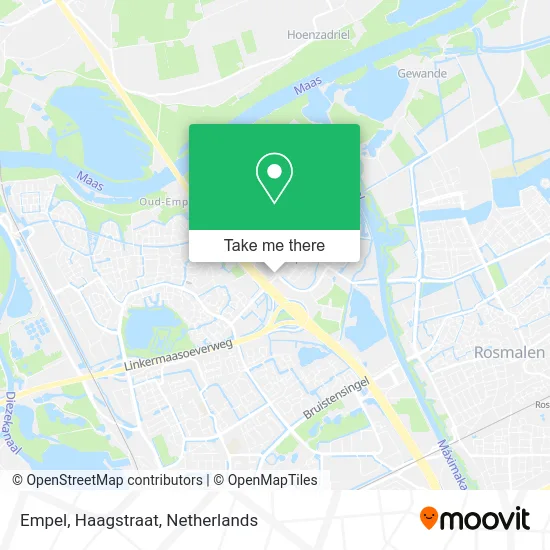 Empel, Haagstraat Karte