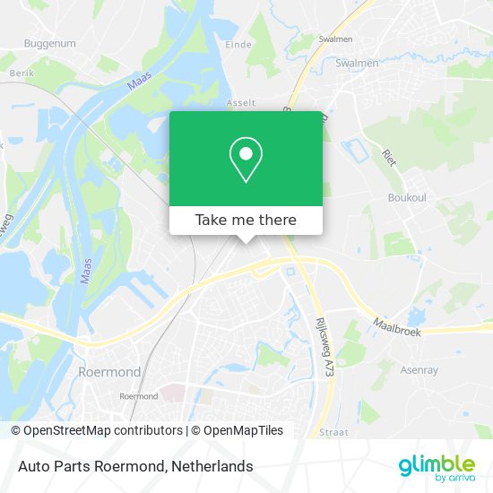 Auto Parts Roermond Karte