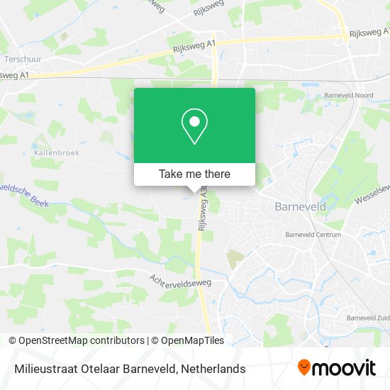 Milieustraat Otelaar Barneveld Karte