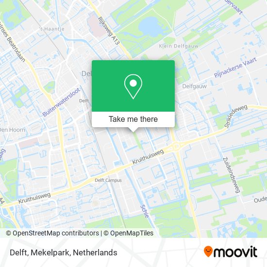Delft, Mekelpark Karte