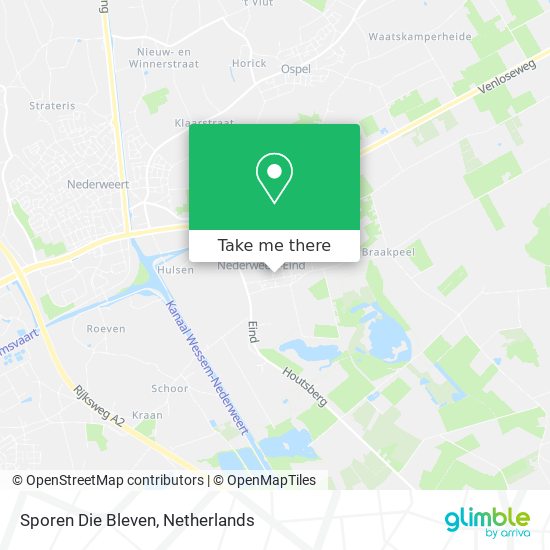 Sporen Die Bleven map