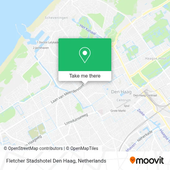 Fletcher Stadshotel Den Haag map