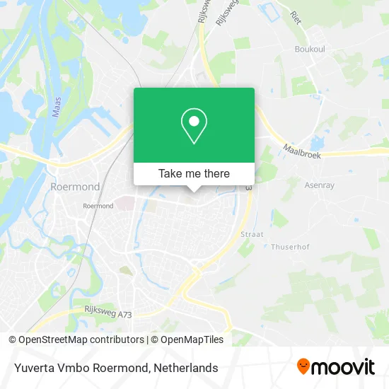 Yuverta Vmbo Roermond map