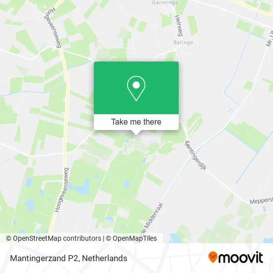 Mantingerzand P2 map