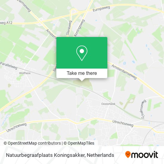 Natuurbegraafplaats Koningsakker map