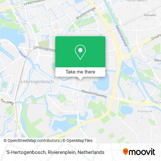 'S-Hertogenbosch, Rivierenplein map