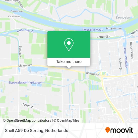 Shell A59 De Sprang map