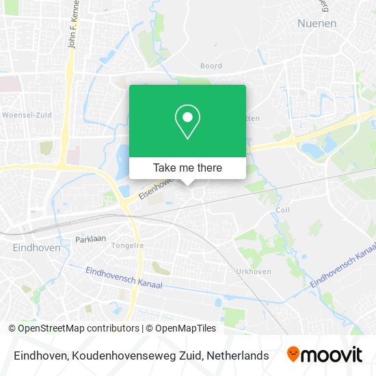 Eindhoven, Koudenhovenseweg Zuid Karte