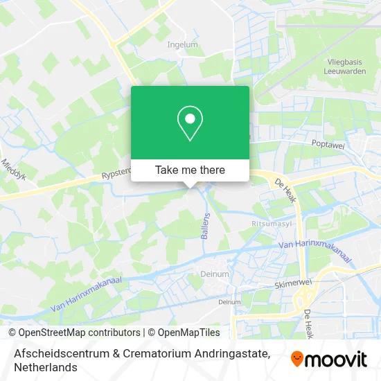 Afscheidscentrum & Crematorium Andringastate map