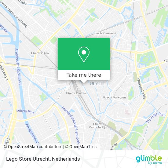 Lego Store Utrecht map