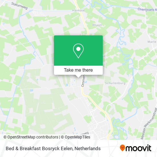Bed & Breakfast Bosryck Eelen map
