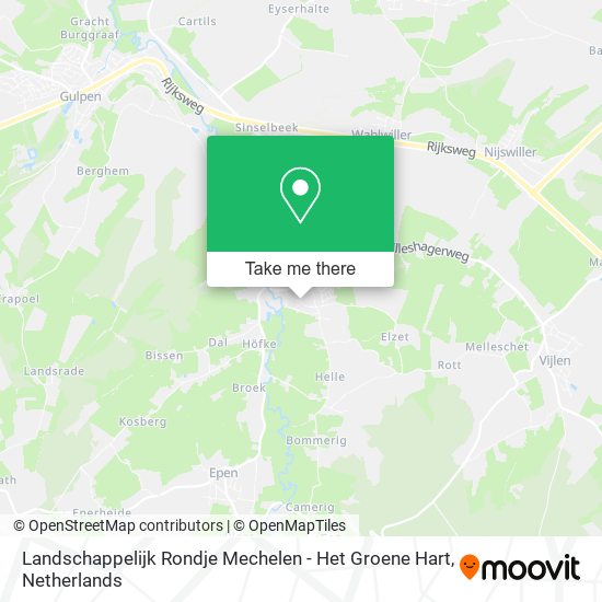 Landschappelijk Rondje Mechelen - Het Groene Hart Karte