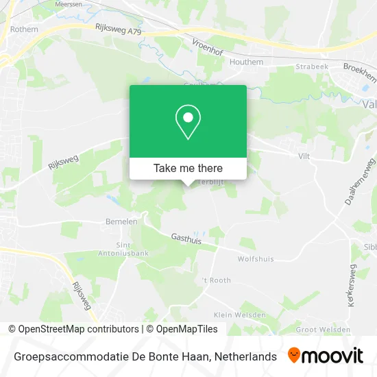 Groepsaccommodatie De Bonte Haan map