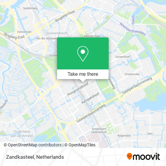 Zandkasteel Karte