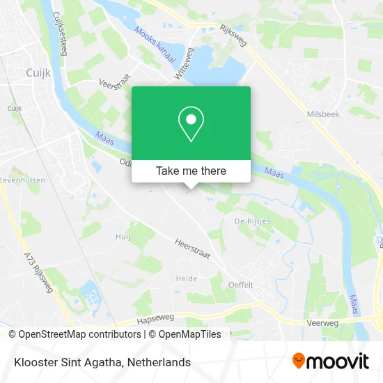 Klooster Sint Agatha map