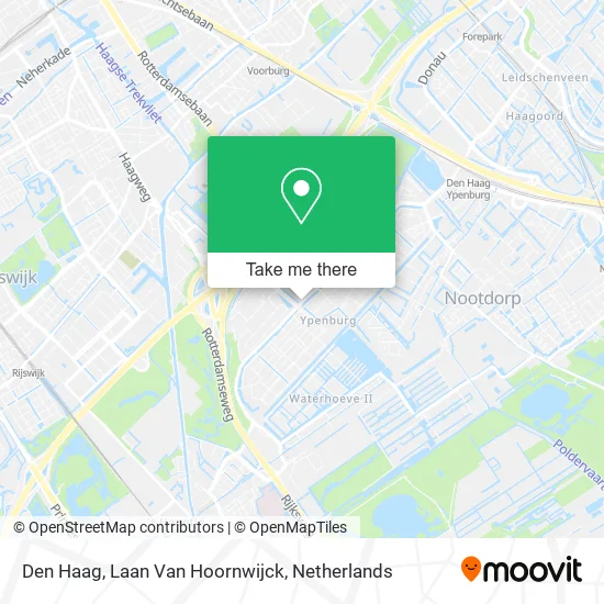Den Haag, Laan Van Hoornwijck Karte