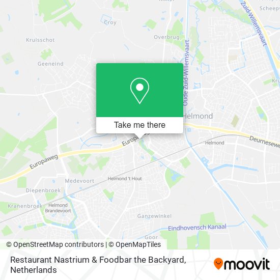 Restaurant Nastrium & Foodbar the Backyard map