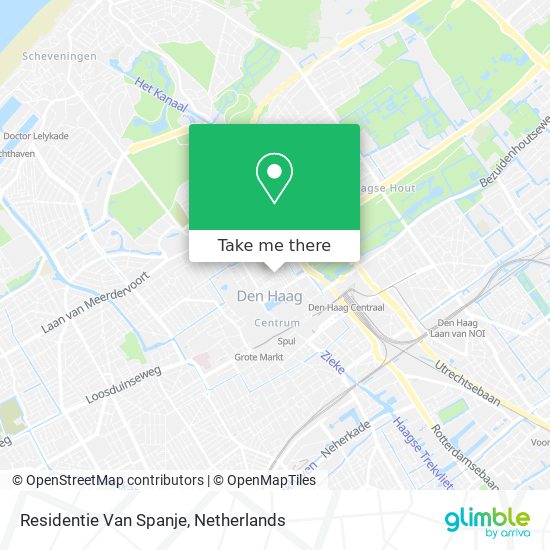 Residentie Van Spanje Karte