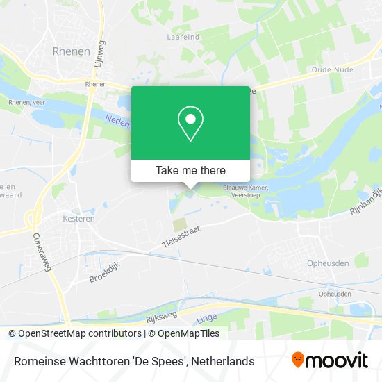 Romeinse Wachttoren 'De Spees' map