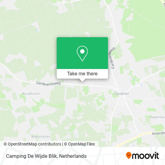 Camping De Wijde Blik map